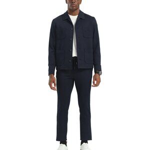 Navy 2 Piece Men's Casual Slim Fit Suit
